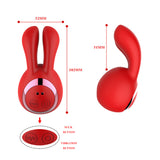 Rabbit Vibrator with 8 Frequency Sucking & 8 Frequency Vibration