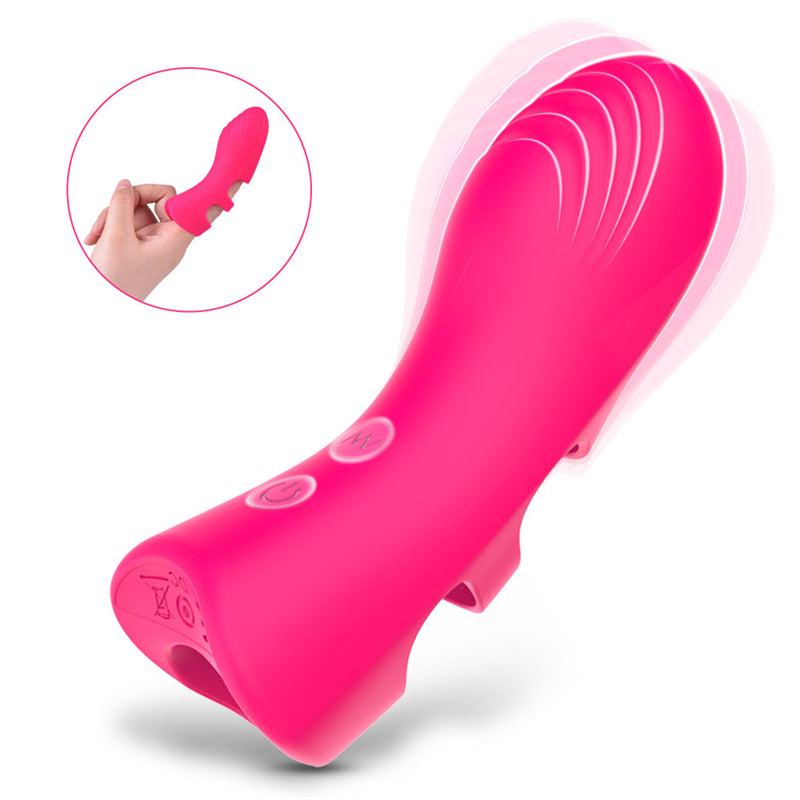 Clitoral G-Spot Stimulation Vibrator with Finger Cot