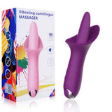 Female Tongue Licking Massage Vibrator with Mini Spikes