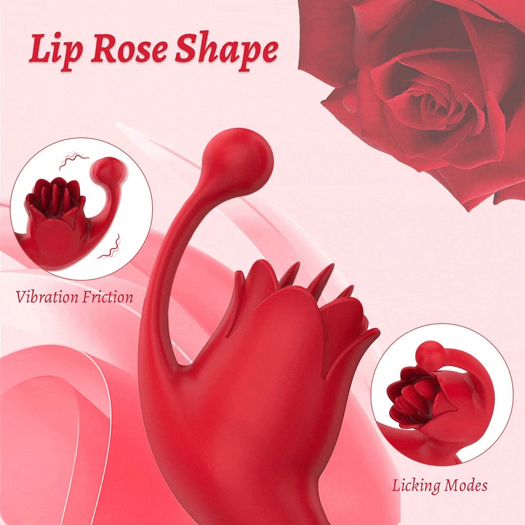 Rose Crown 3-in-1 Heating Tongue Licking Vibrator