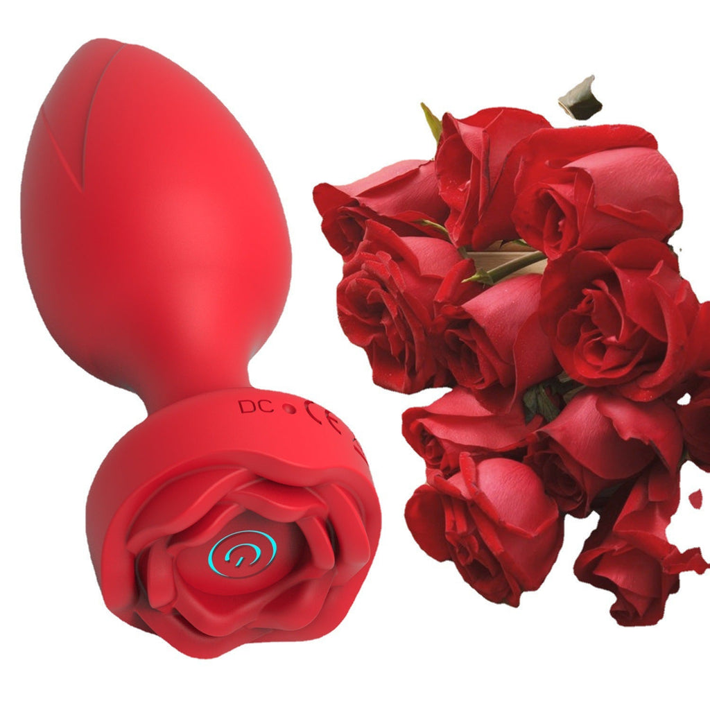 Rosebud App Remote Control 10 Frequency Vibration Rose Anal Vibrator