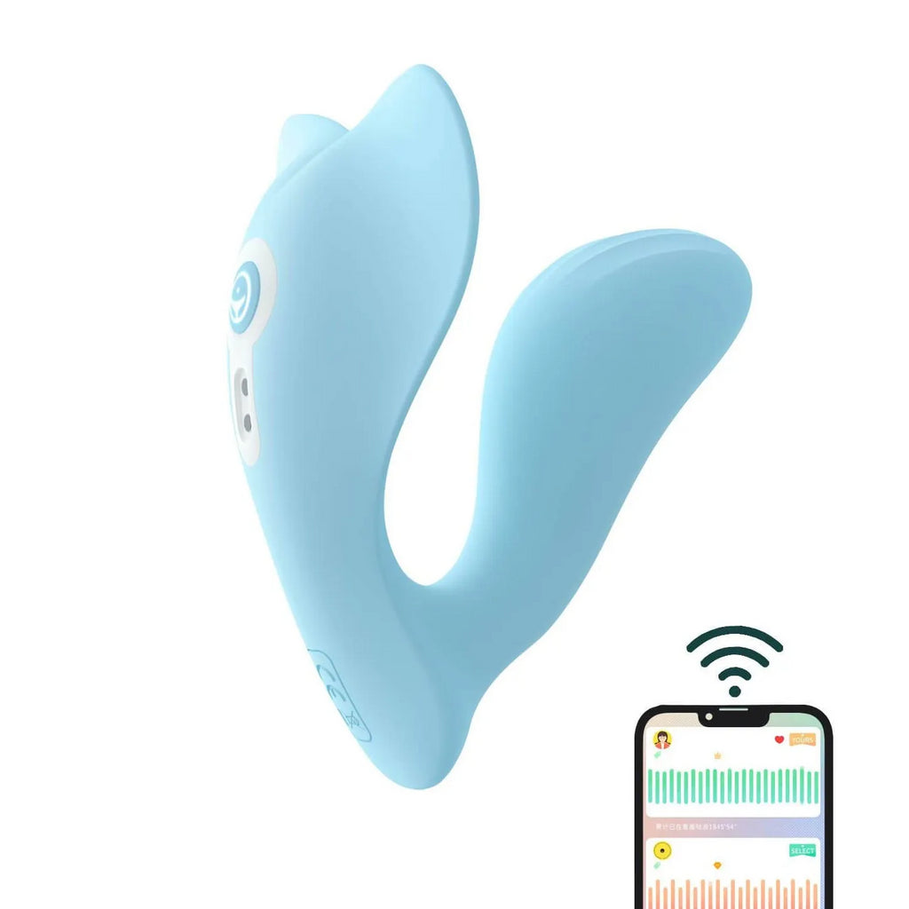 G-spot Dual Stimulation Wearable Mini Whale Vibrators