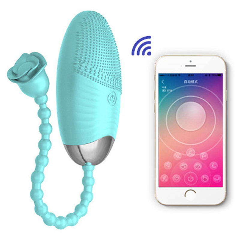 App Control/Wireless Remote Control Rose Egg Vibrator for Women