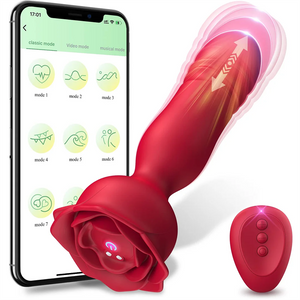 Rose-Shaped Sex Toy Dildos Vibrator