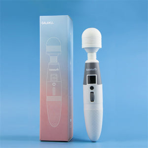 AV Stick Heating Strong Shock Wand Vibrator with LCD Display