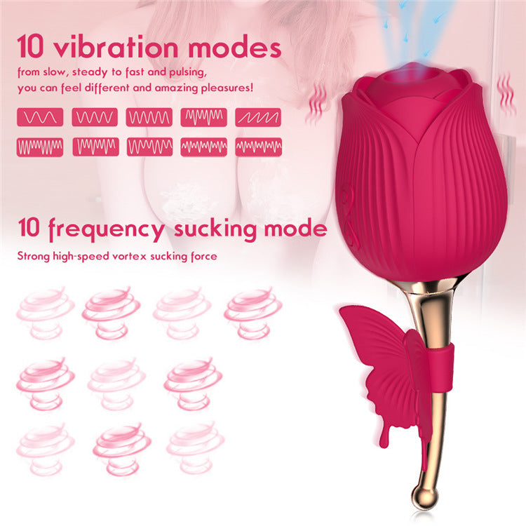 Rose Shape Vibrator Stimulation Toys