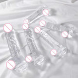 Lifelike Transparent Silicone Suction Cup Adult Dildos