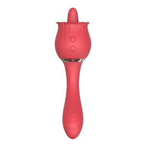 Rose Toys 3-in-1 Thrust Tongue Sucking Vibrator