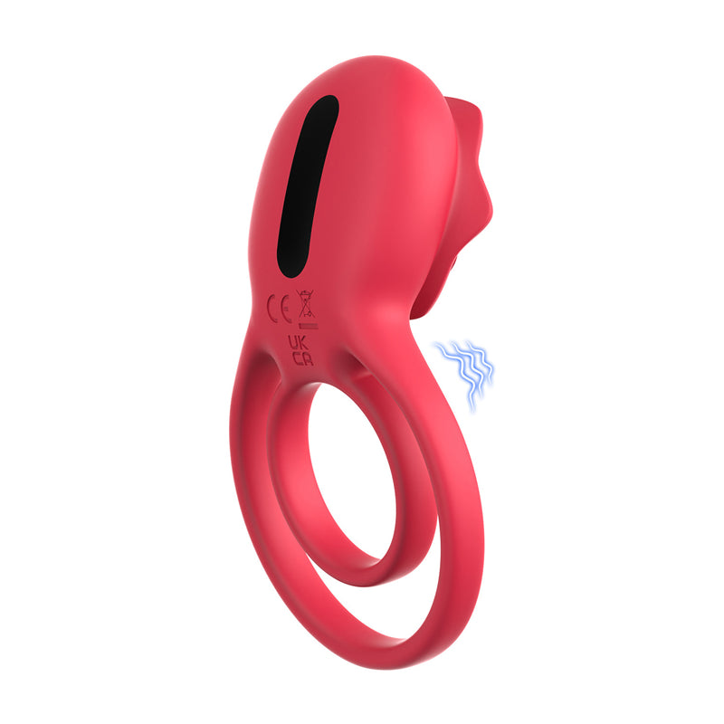 Couple's Rose Sex Toy Vibrating Penis Ring Masturbator