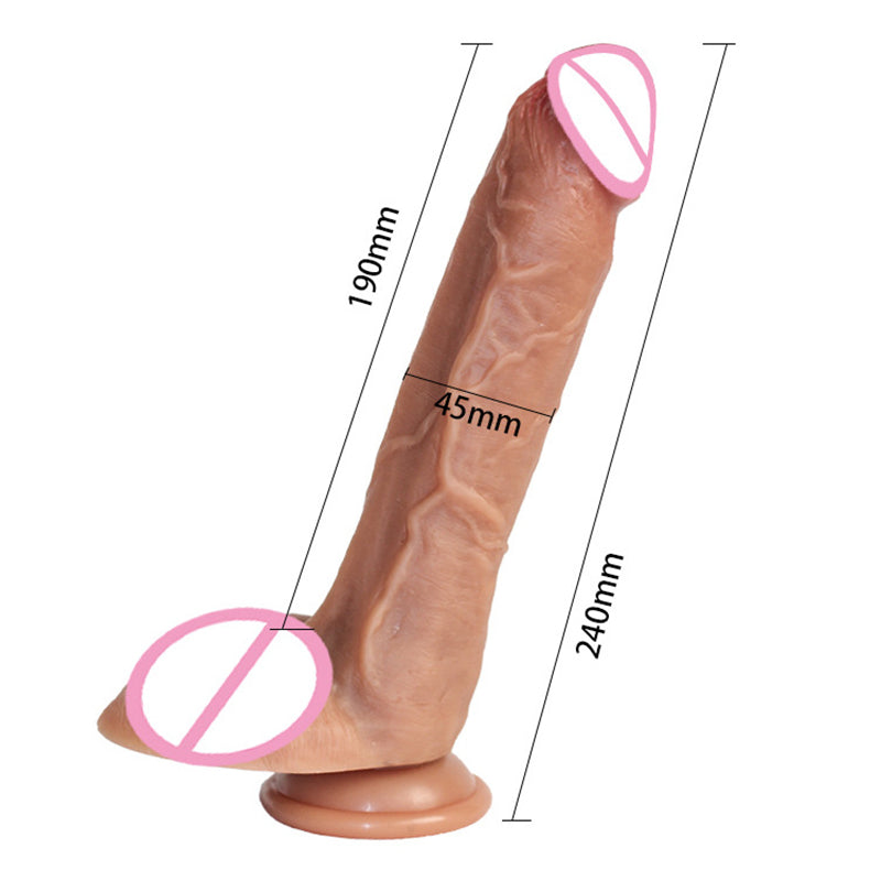 9 Inch Large Silicone Nude Realistic Dildo Female Sex Toy