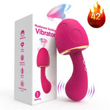 Women's Cute Sucking Mushroom Clit Stimulation G-Spot Vibrator