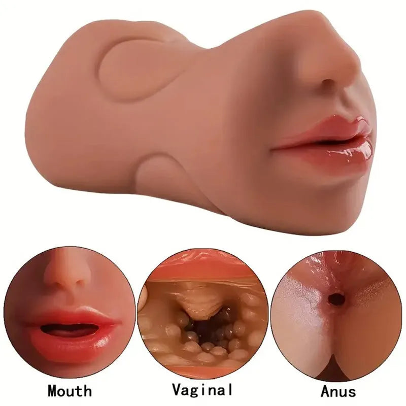 Men's 3 in 1 Mouth Vagina Anal Pocket Pussy