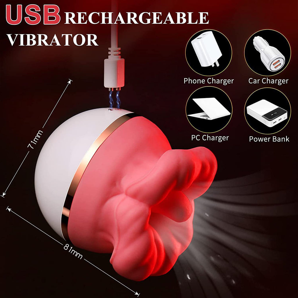 Big Mouth Automatic Tongue Licking Swinging Suction Vibration Oral Sex Toy